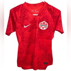 Nike Womens Team Canada National 2020 Soccer Jersey Size Women’s Small Red